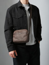 Sac Bandoulire Spider Etrier Marron spider ESPI710M-vue-porte