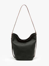 Sac Port� �paule Sac � Dos M Cavalier Cuir Etrier Noir cavalier ECLR126M