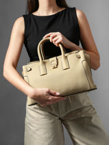 Sac Port� Main M Equestre Cuir Etrier Beige equestre EEQT142M-vue-porte